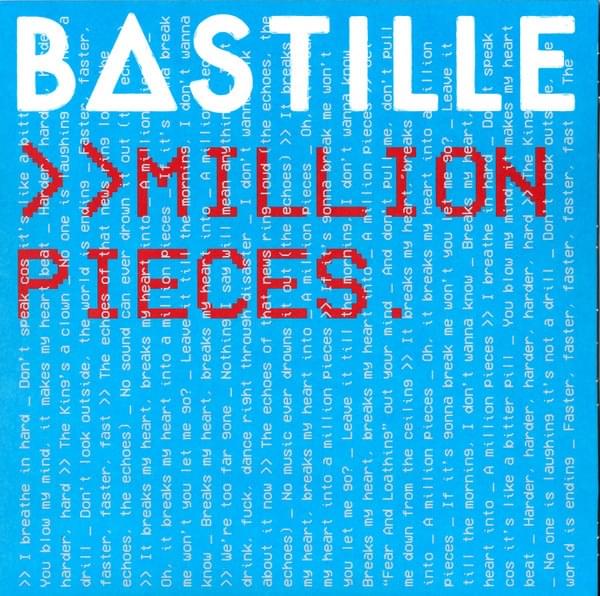 Album cover art for "Million Pieces (One Eyed Jack’s Session)" by Bastille