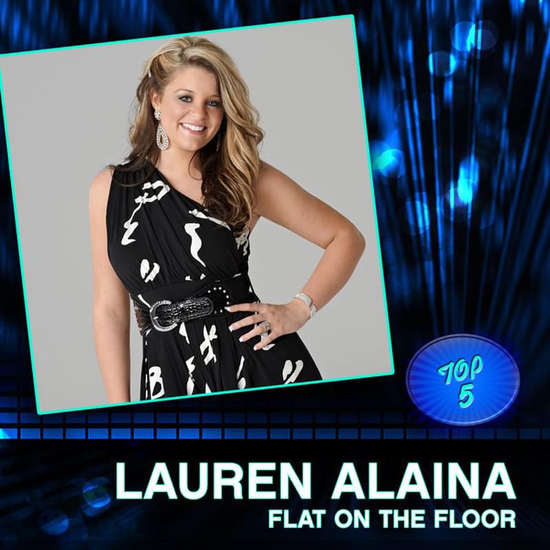 Album cover art for "Flat on the Floor" by Lauren Alaina