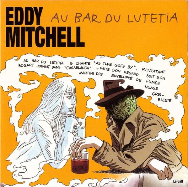 Album cover art for "Au bar du Lutétia" by Eddy Mitchell