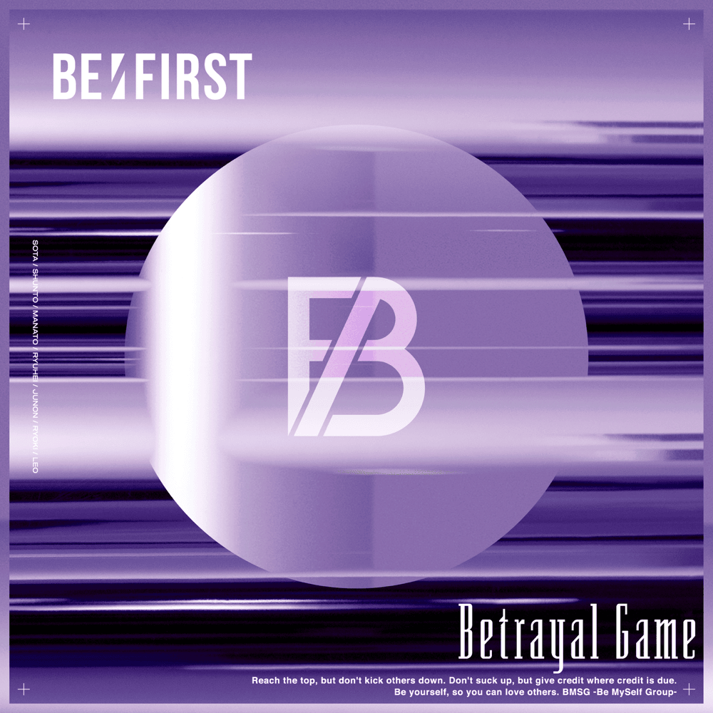 Album cover art for "Betrayal Game" by BE:FIRST