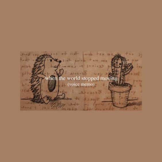 Album cover art for "When the World Stopped Moving" by Lizzy McAlpine