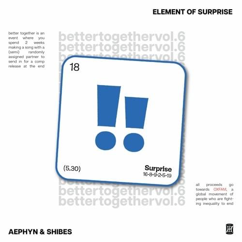 Album cover art for "element of surprise" by aephyn