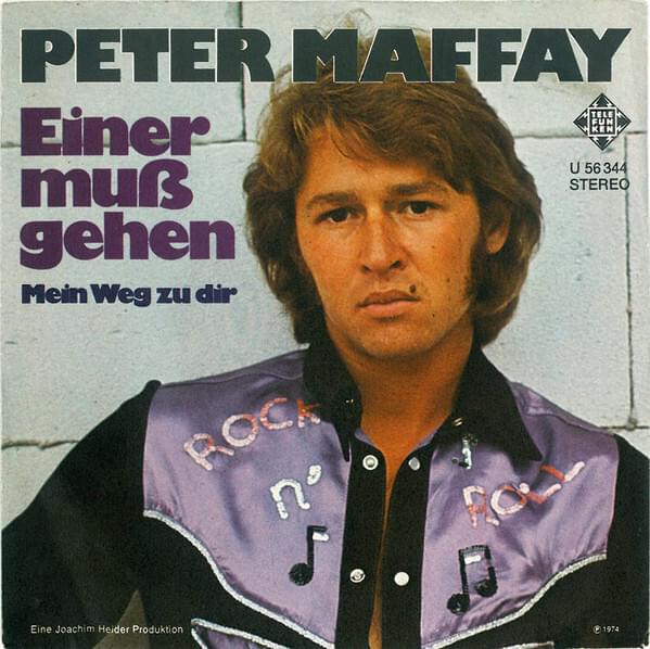 Album cover art for "Einer muß gehen" by Peter Maffay