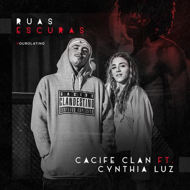 Album cover art for "Ruas Escuras" by Cacife Clandestino & Cynthia Luz