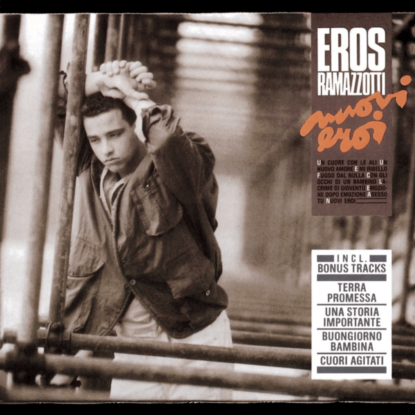 Album cover art for "Un cuore con le ali" by Eros Ramazzotti