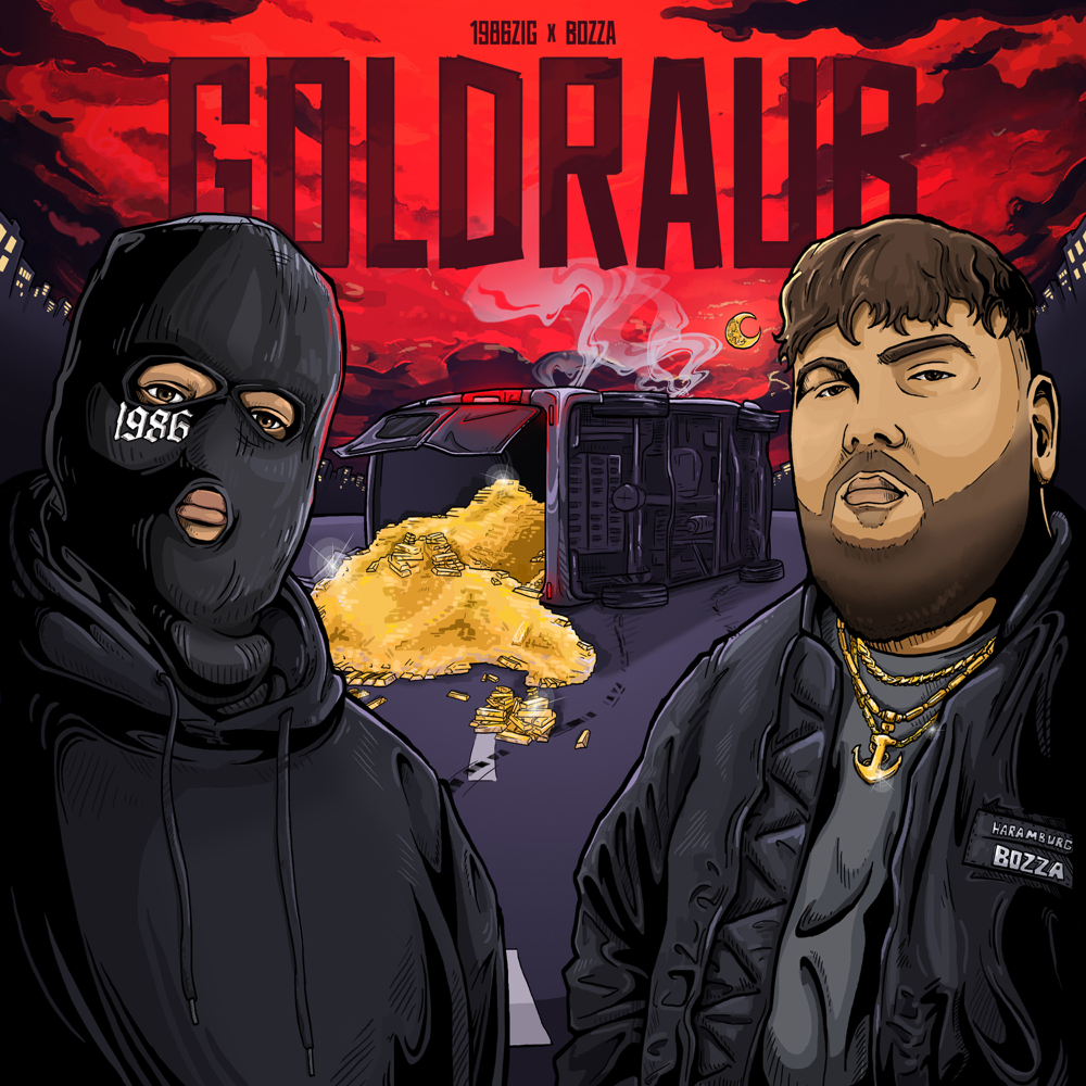 Album cover art for "Goldraub" by 1986zig