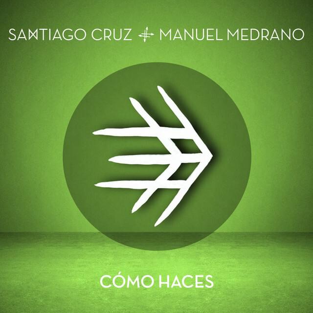 Album cover art for "Cómo Haces" by Santiago Cruz