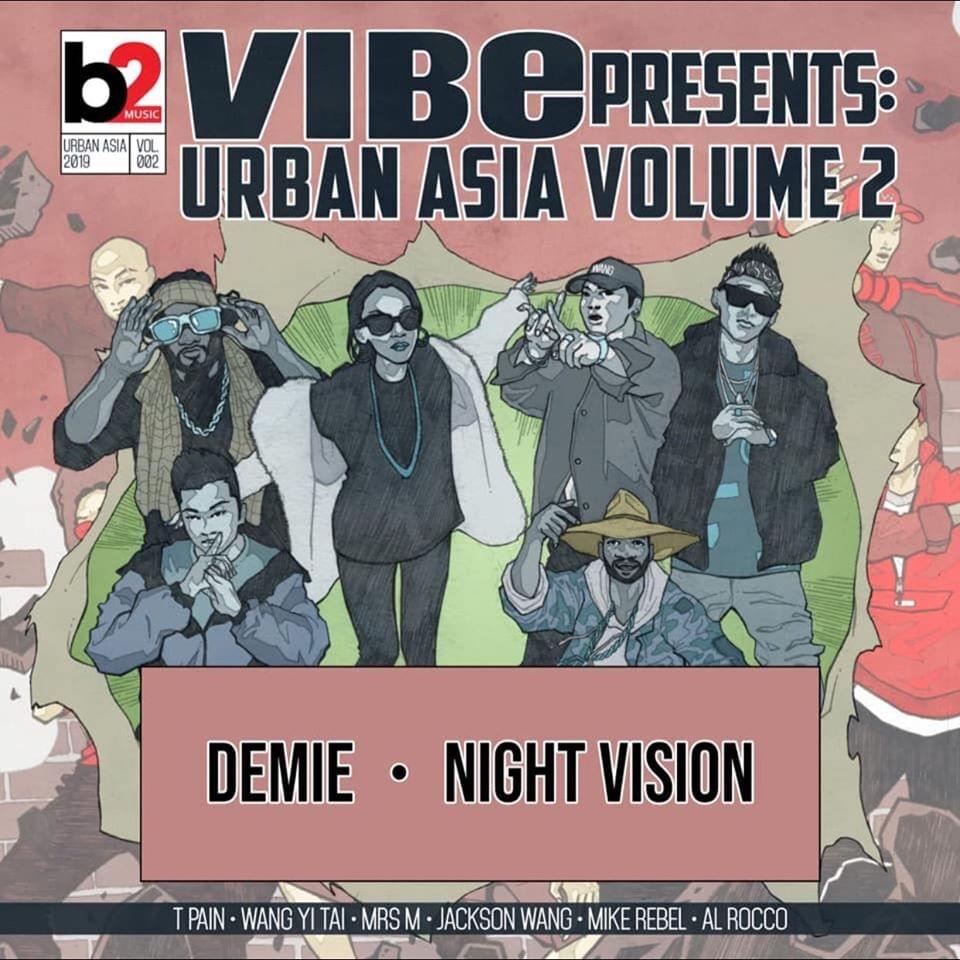 Album cover art for "Night Vision" by DEMIE