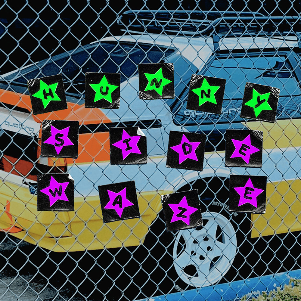 Album cover art for "sidewaze" by HUNNY