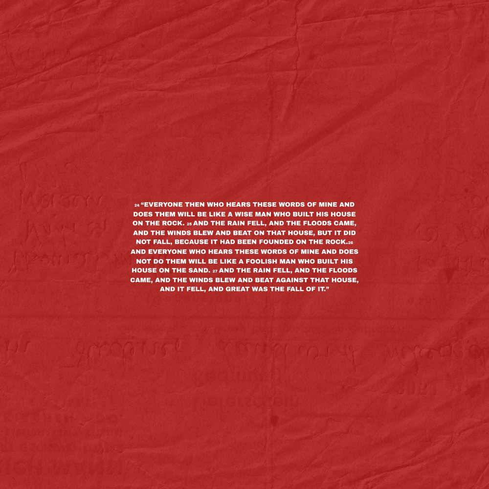 Album cover art for "THE ROCK" by Forrest Frank