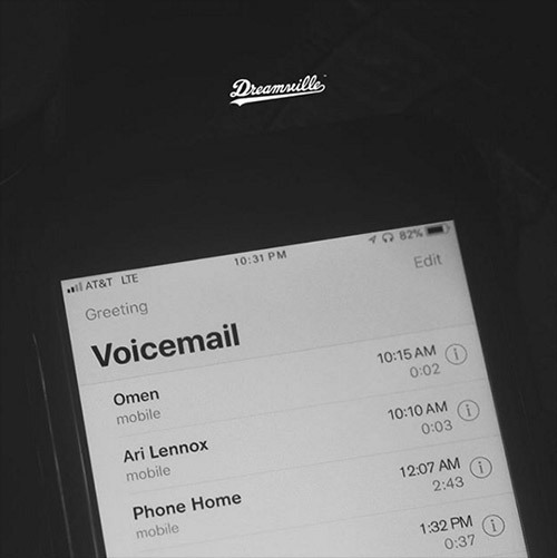 Album cover art for "Phone Home" by Omen & Ari Lennox