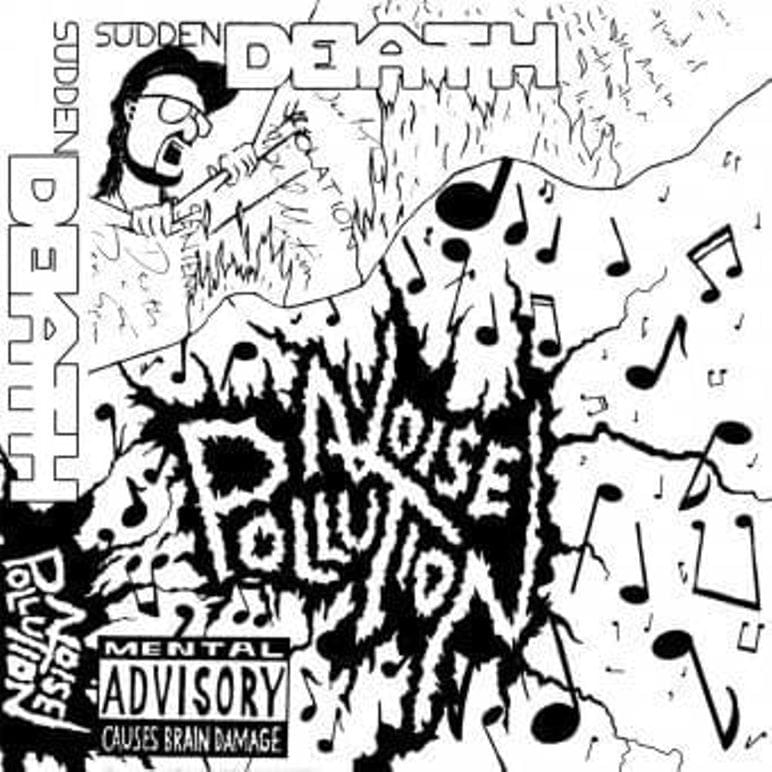 Album cover art for "PMS" by Sudden Death