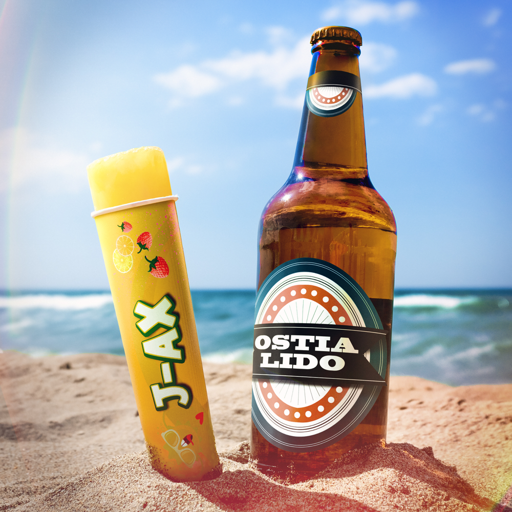Album cover art for "Ostia Lido" by J-Ax