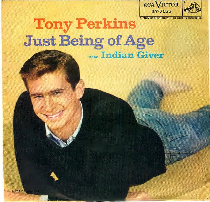 Album cover art for "Just Being Of Age" by Anthony Perkins