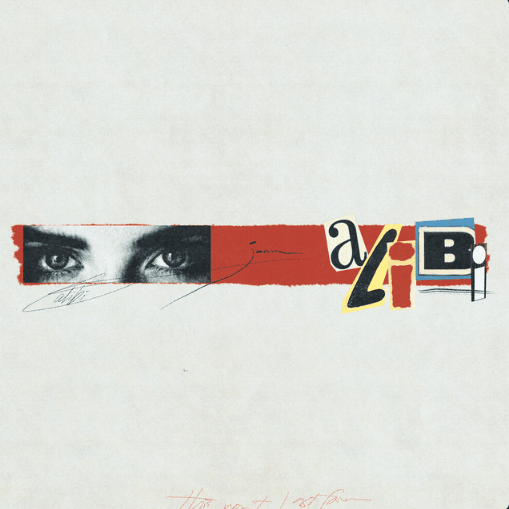 Album cover art for "alibi" by joan