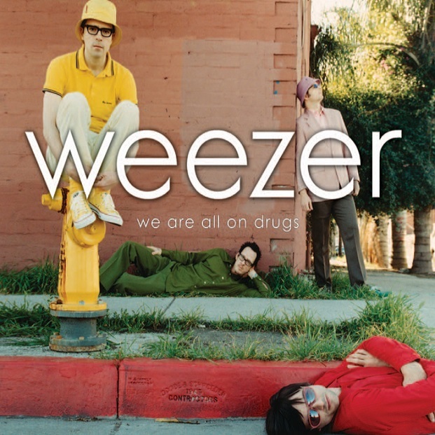 Album cover art for "We Are All On Drugs" by Weezer