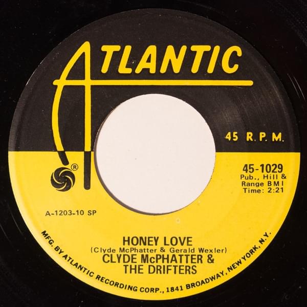 Album cover art for "Honey Love" by The Drifters & Clyde McPhatter