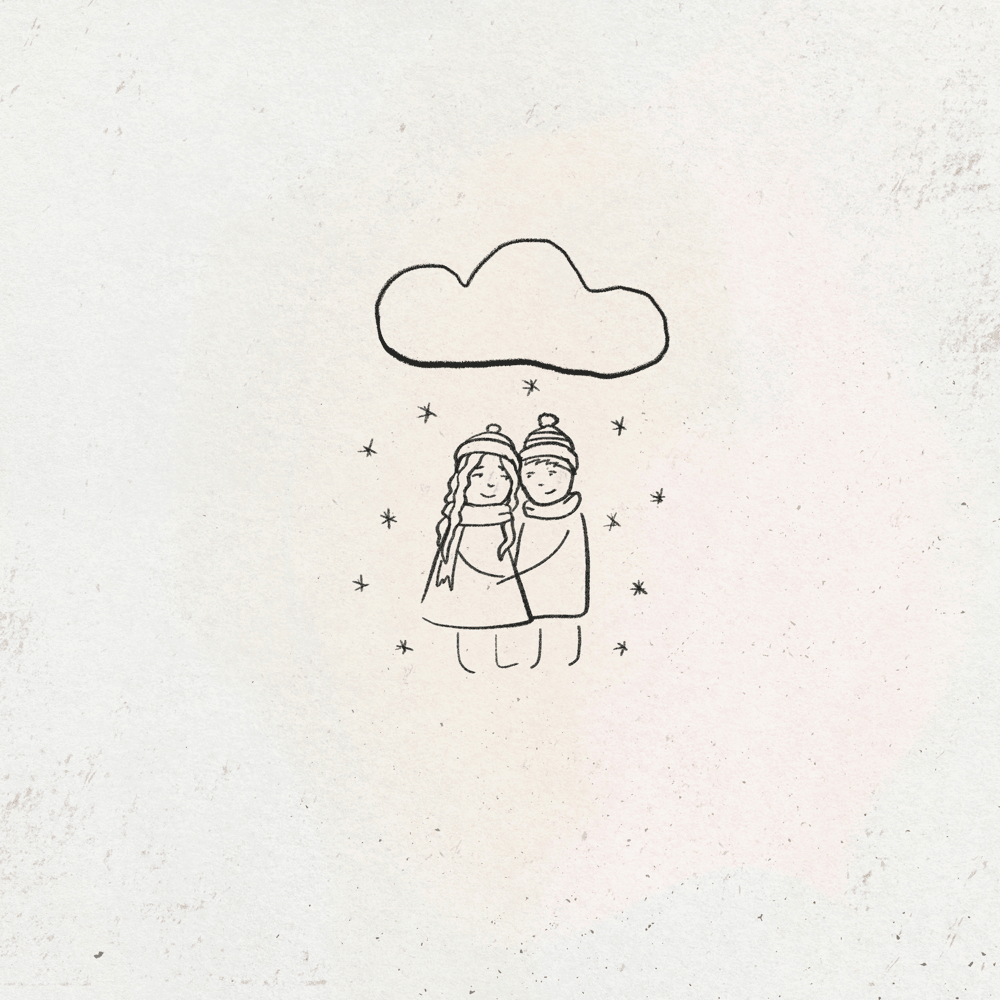 Album cover art for "Первый снег (First Snow)" by ЕГОР НАТС (EGOR NATS) & ​Райс (Rise)