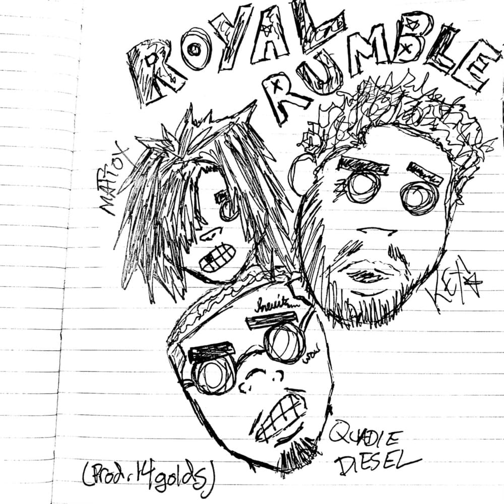 Album cover art for "Royal Rumble" by KEY! & Matt OX & Quadie Diesel