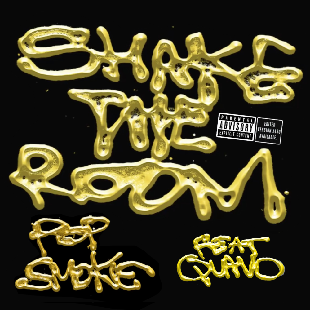 Album cover art for "Shake the Room" by Pop Smoke & Quavo