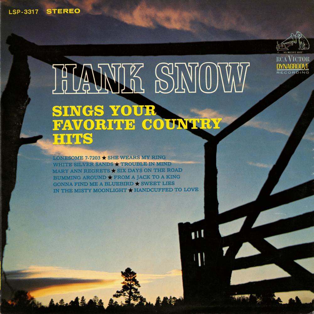 Album cover art for "Trouble in Mind" by Hank Snow