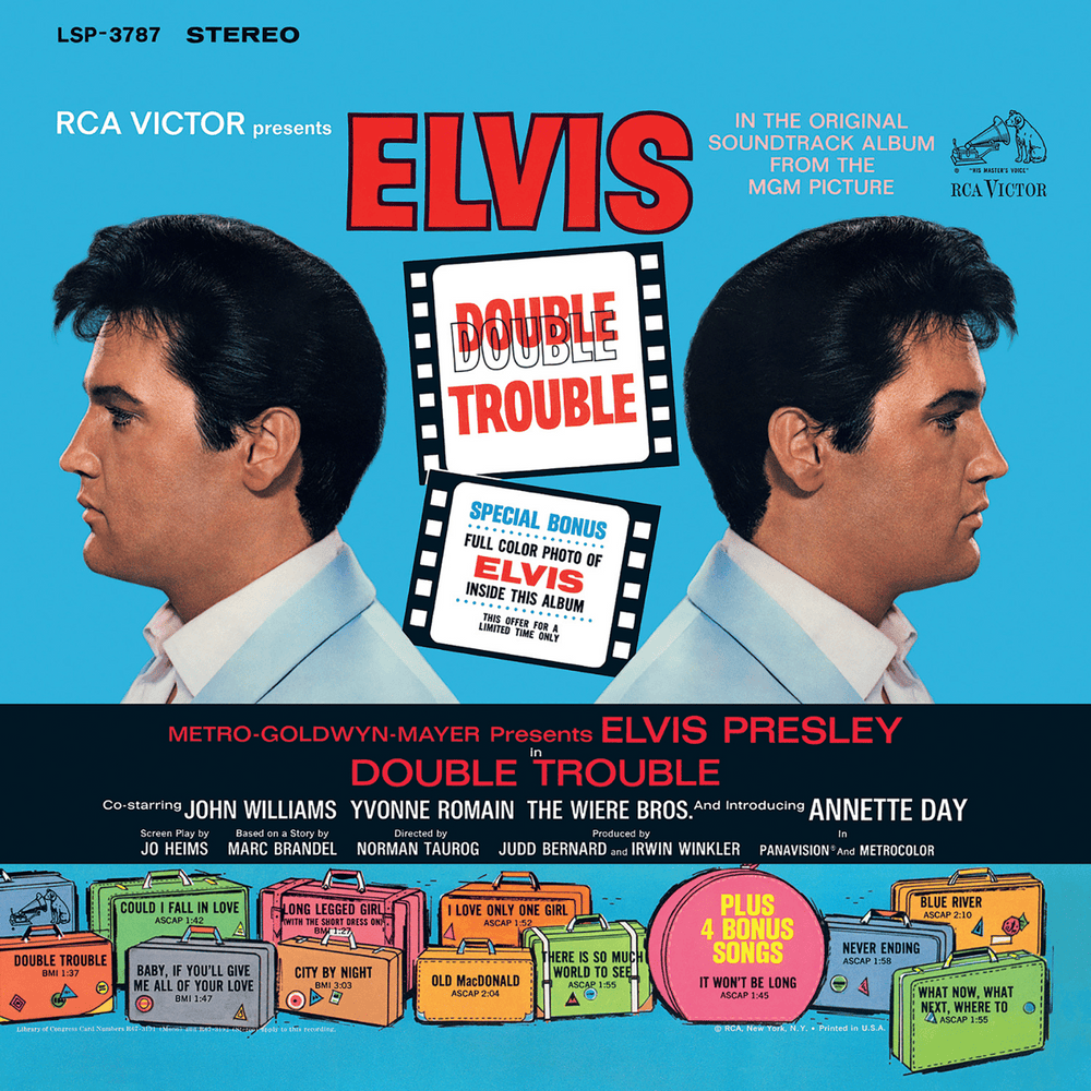 Album cover art for "Double Trouble" by Elvis Presley
