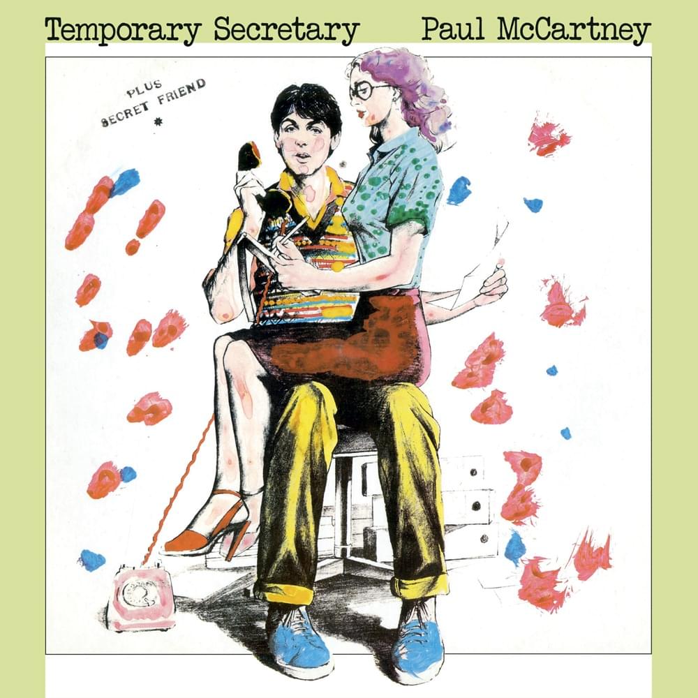 Album cover art for "Temporary Secretary" by Paul McCartney