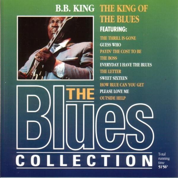 Album cover art for "Outside Help" by B.B. King