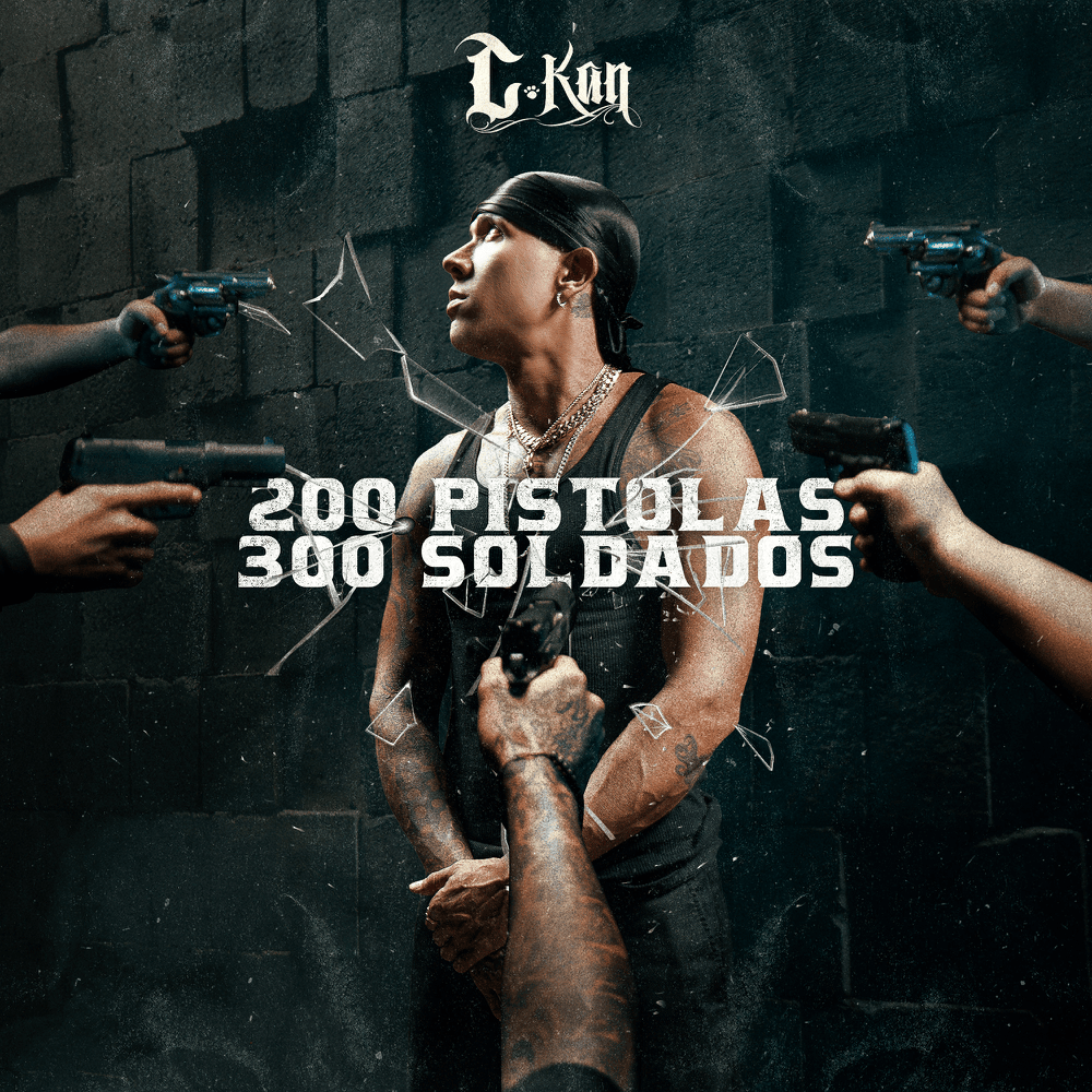 Album cover art for "200 pistolas 300 soldados" by C-Kan