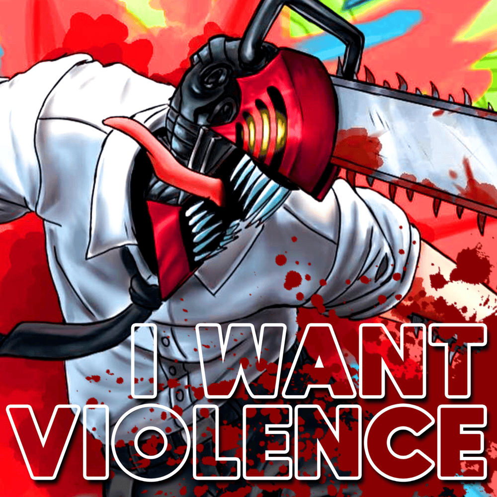 Album cover art for "I WANT VIOLENCE" by Shwabadi