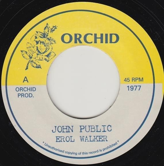 Album cover art for "John Public" by Errol Walker