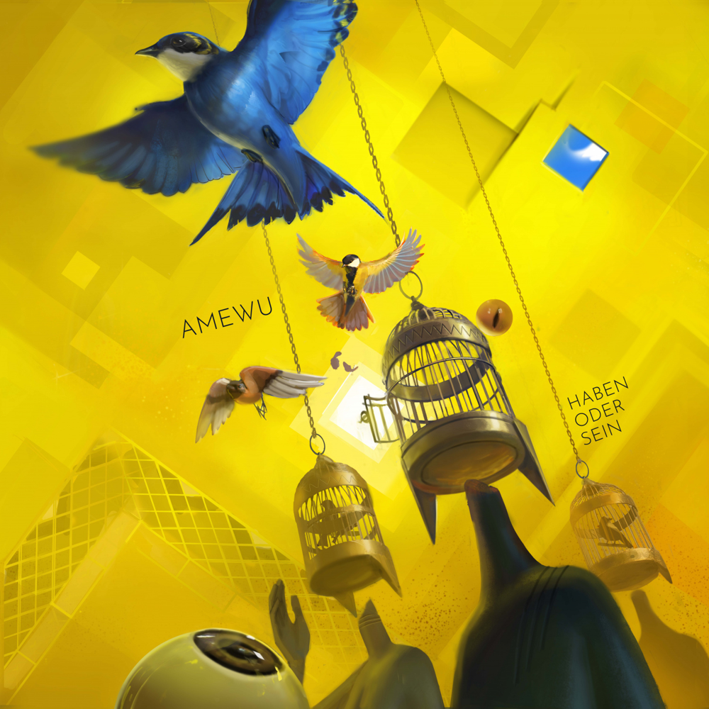 Album cover art for "Hadouken" by Amewu
