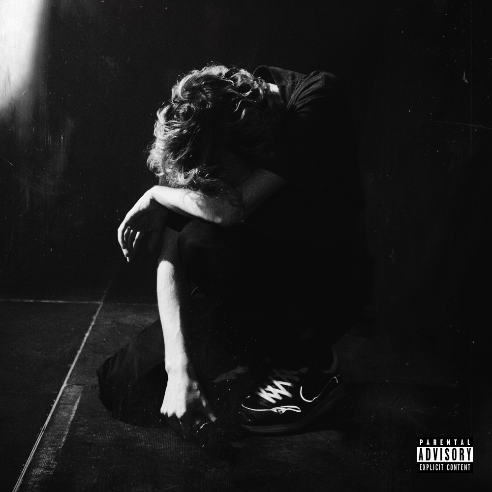Album cover art for "The First Step of Becoming God is a Bottle to the Face" by Pouya