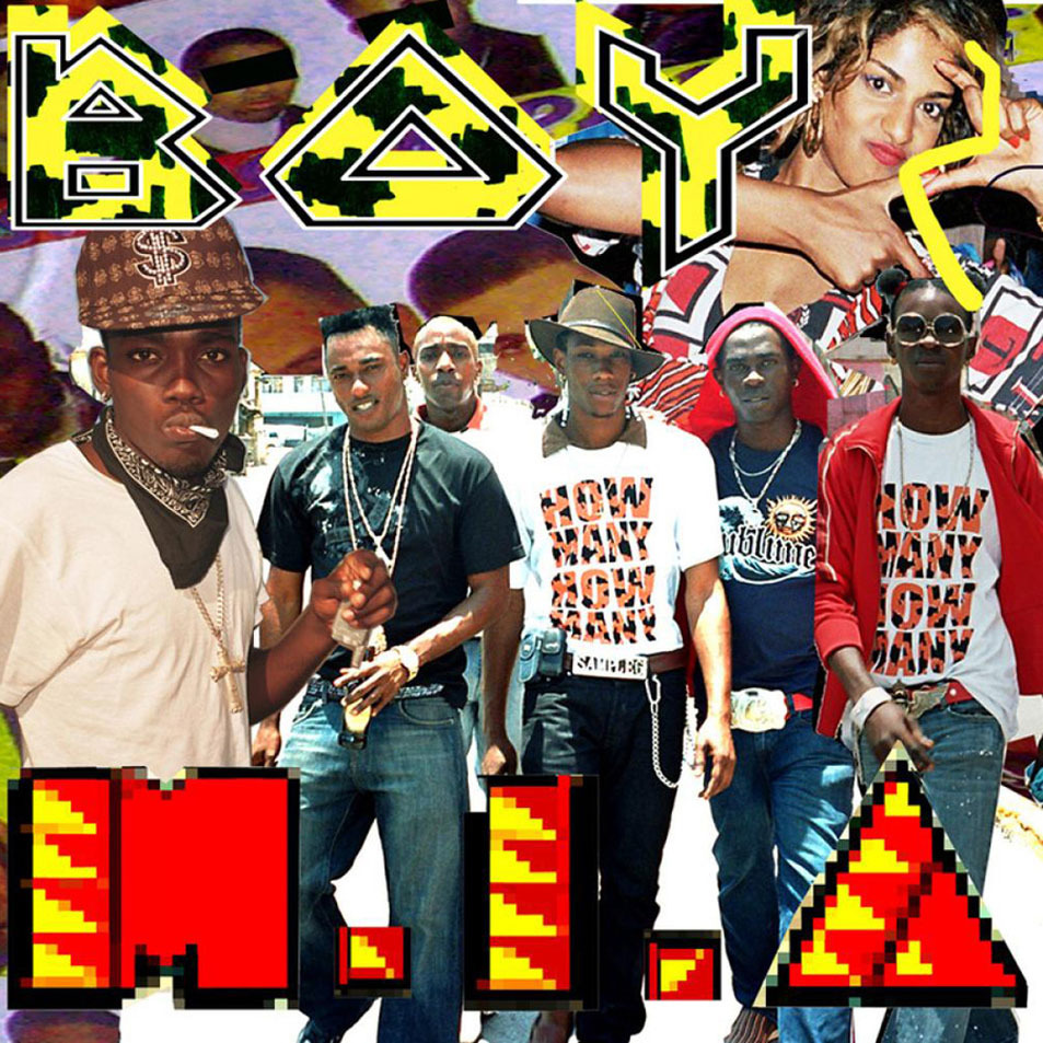 Album cover art for "Boyz" by M.I.A.