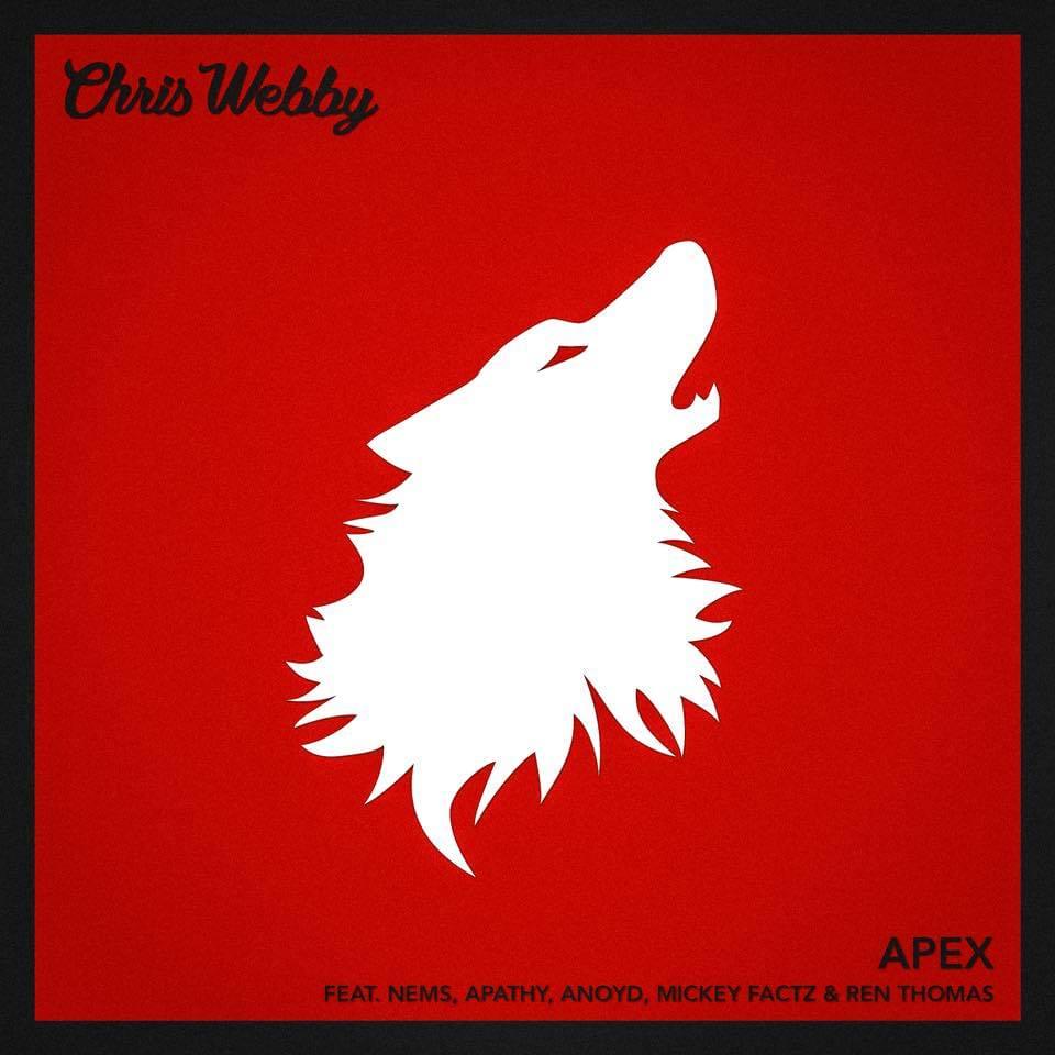 Album cover art for "Apex" by Chris Webby & Ren Thomas & Mickey Factz & ANoyd & Apathy & NEMS
