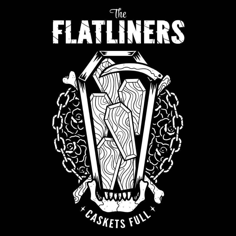 Album cover art for "Caskets Full" by The Flatliners