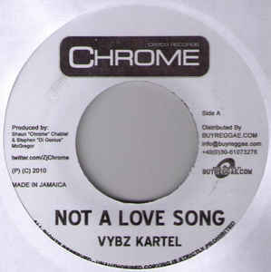 Album cover art for "Not A Love Song" by Vybz Kartel