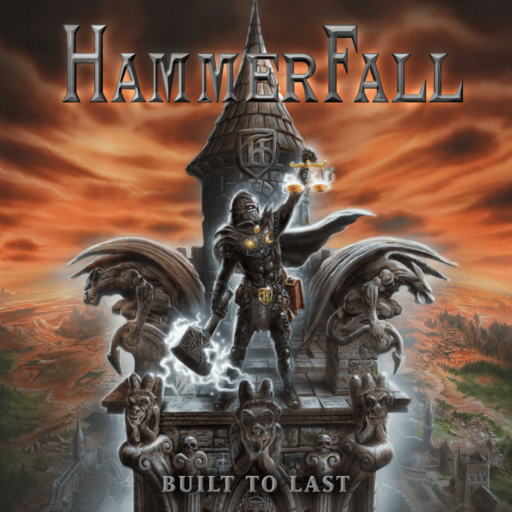 Album cover art for "Hammer High" by HammerFall