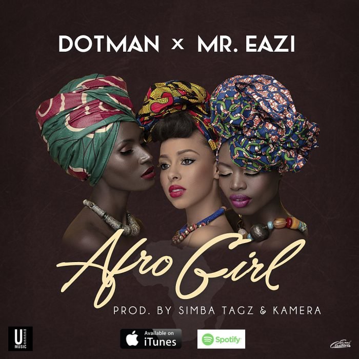 Album cover art for "Afro Girl" by Dotman & Mr Eazi