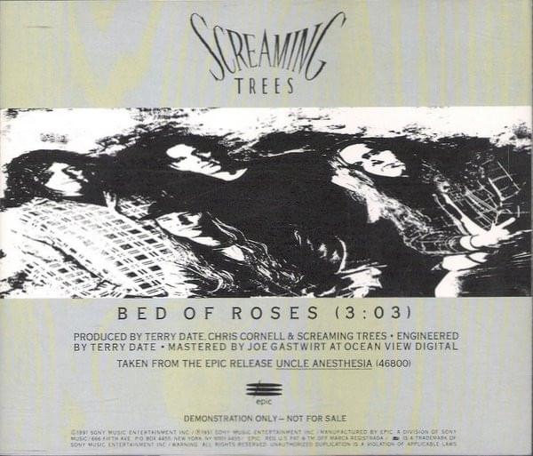 Album cover art for "Bed of Roses" by Screaming Trees