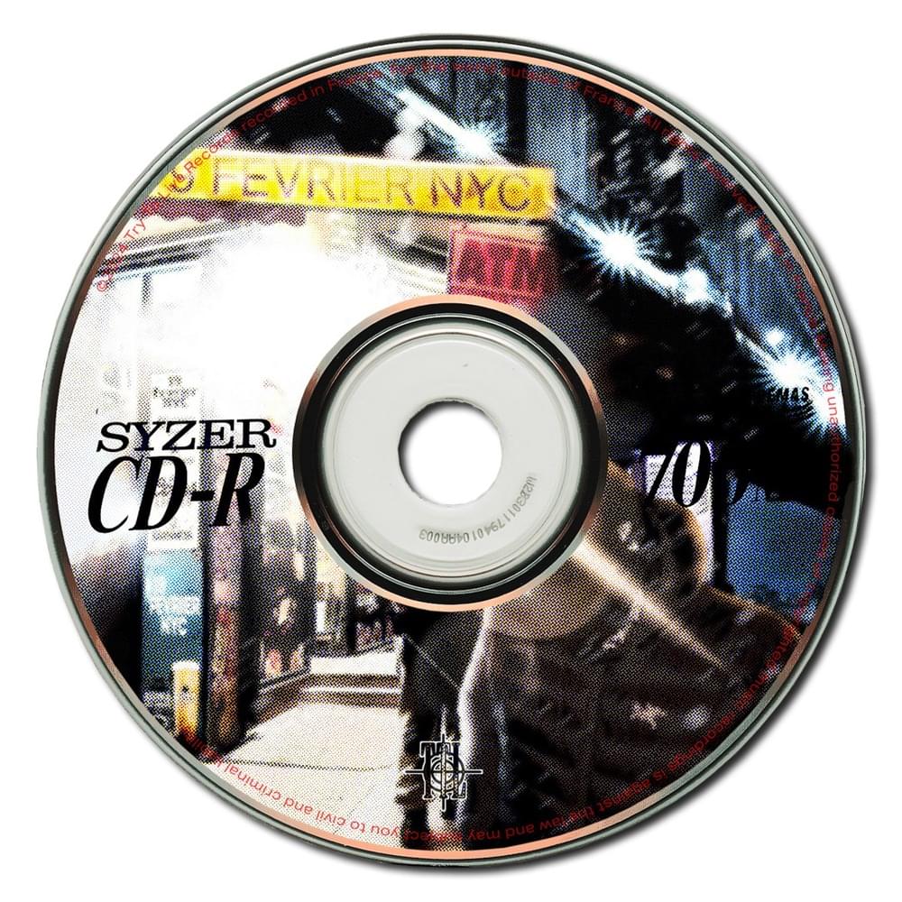 Album cover art for "19 FÉVRIER NYC" by Myth Syzer
