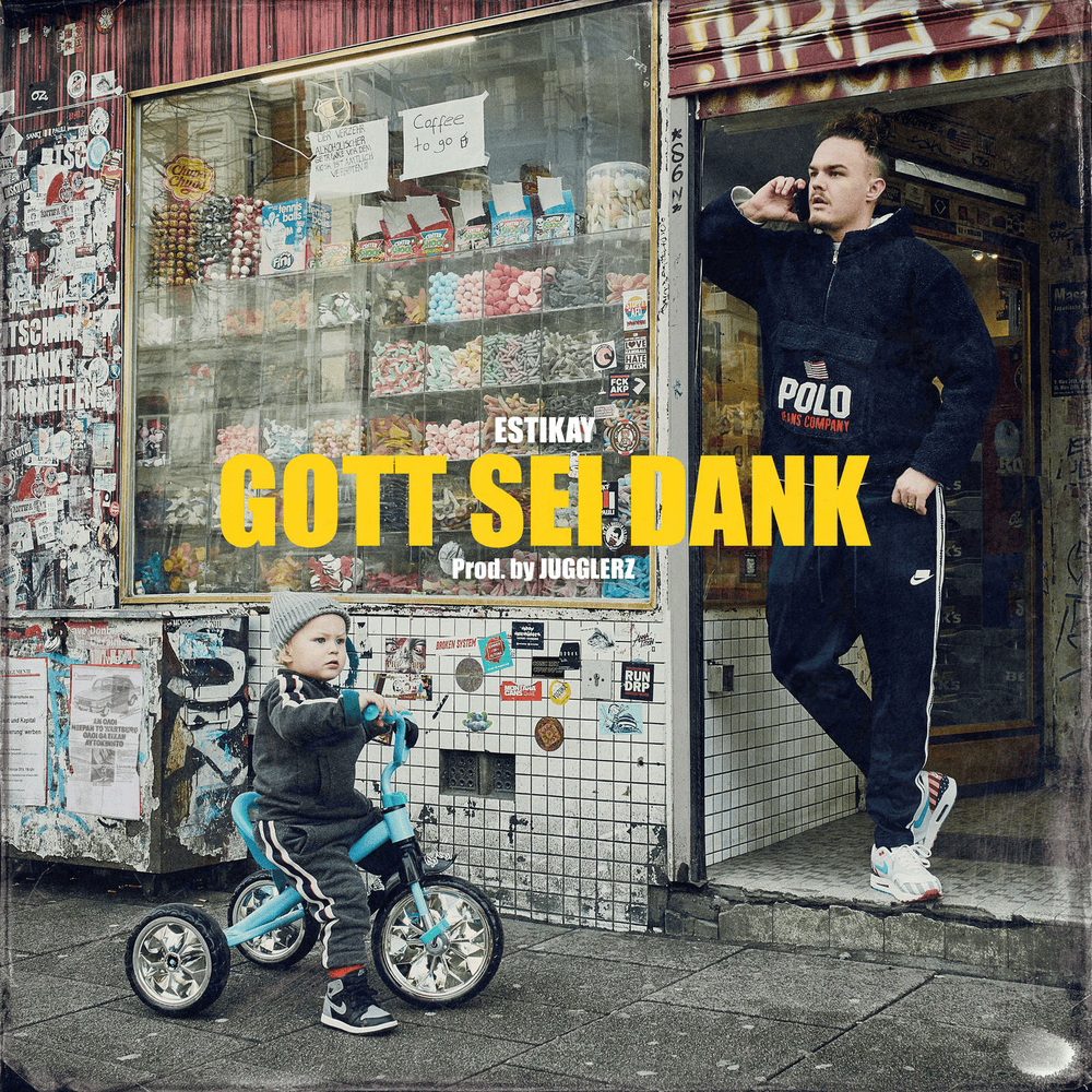 Album cover art for "Gott sei Dank" by Estikay