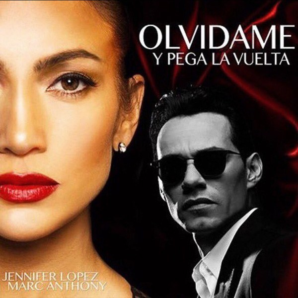 Album cover art for "Olvídame y Pega la Vuelta" by Jennifer Lopez