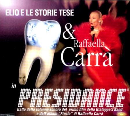 Album cover art for "Presidance®" by Elio e le Storie Tese & Raffaela Carrà