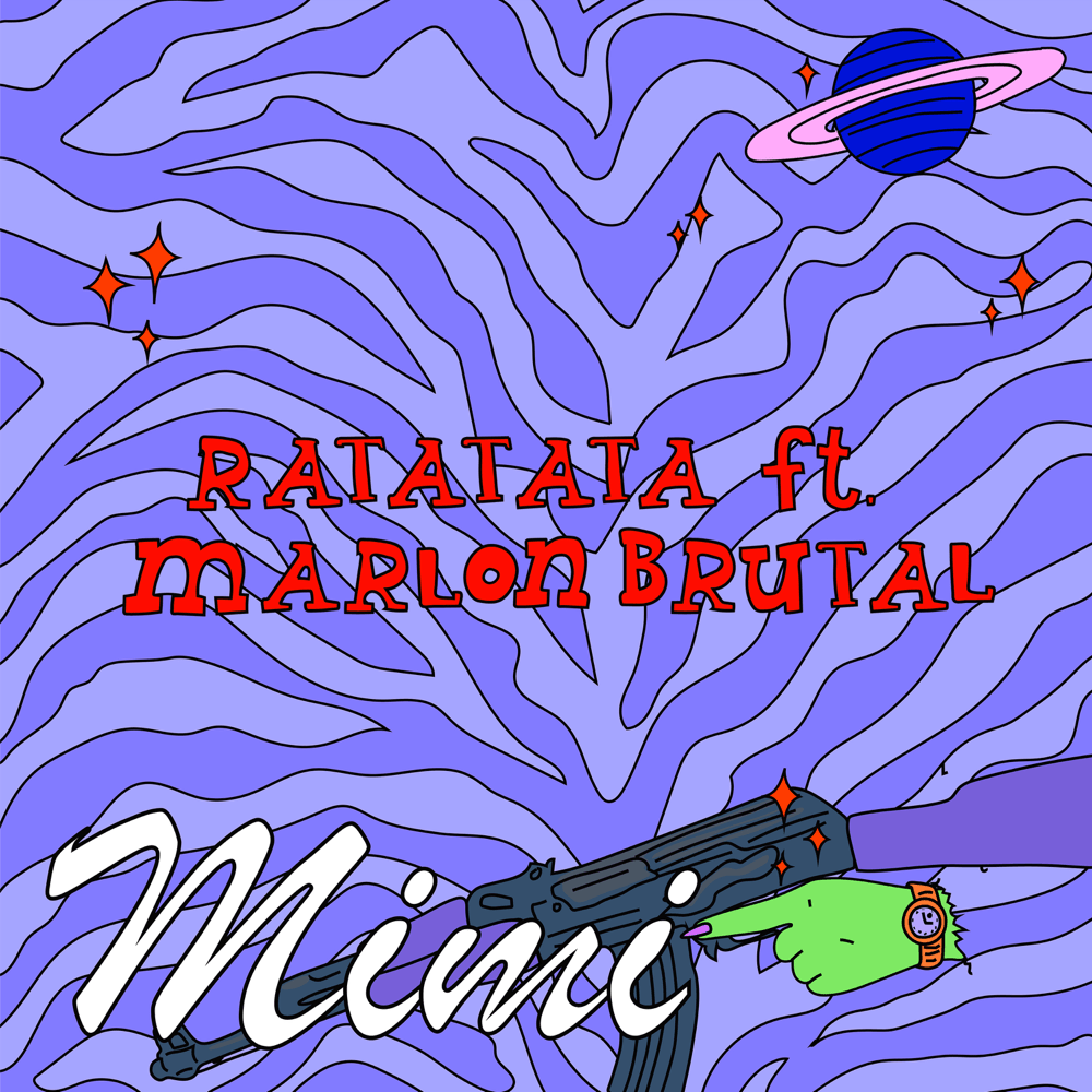 Album cover art for "Ratatata" by Mimi Mercedez & Marlon Brutal