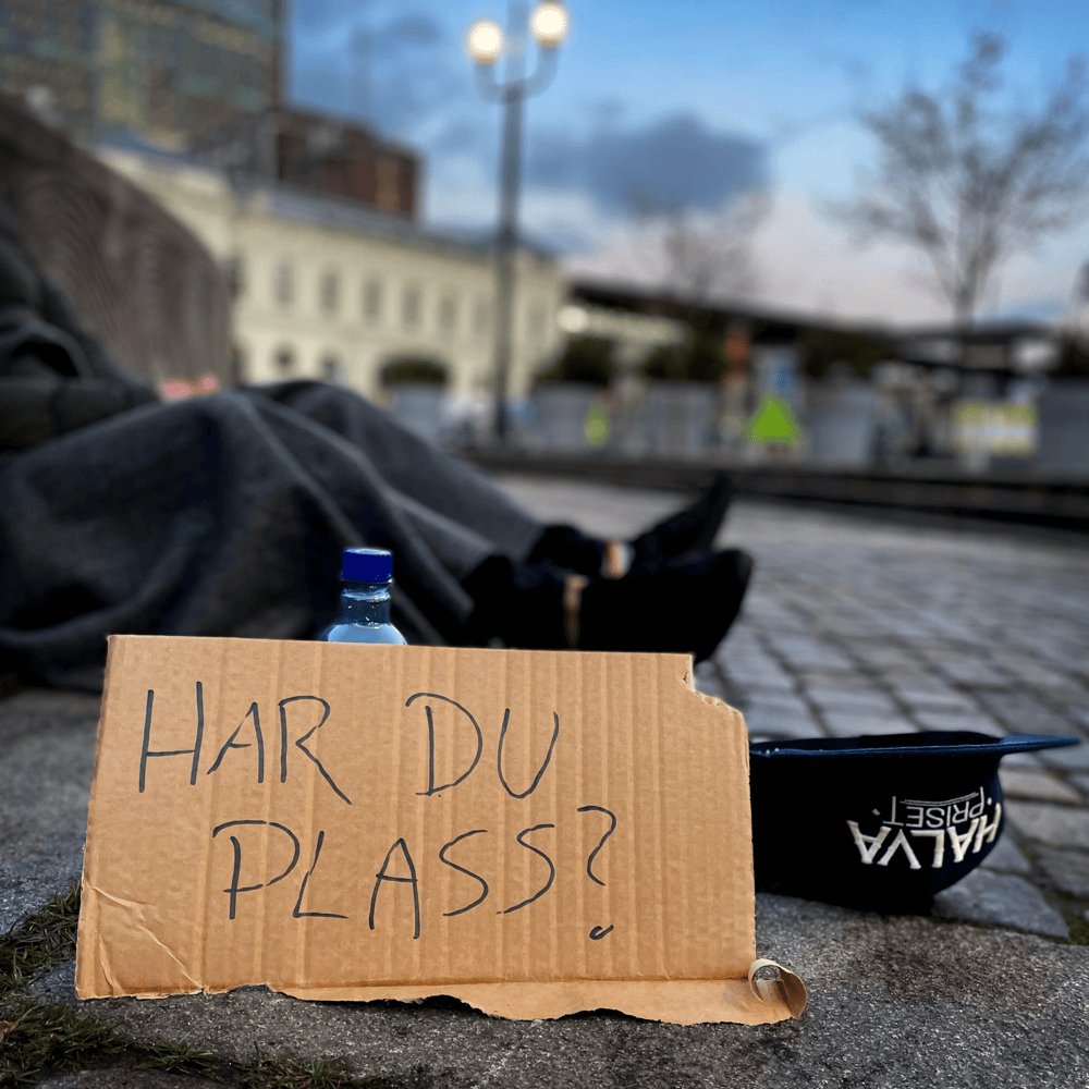Album cover art for "Har du plass?" by Halva Priset