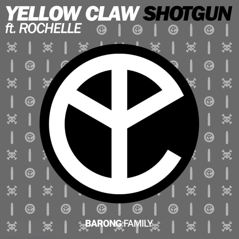 Album cover art for "Shotgun" by Yellow Claw & Rochelle