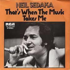 Album cover art for "That’s When The Music Takes Me" by Neil Sedaka