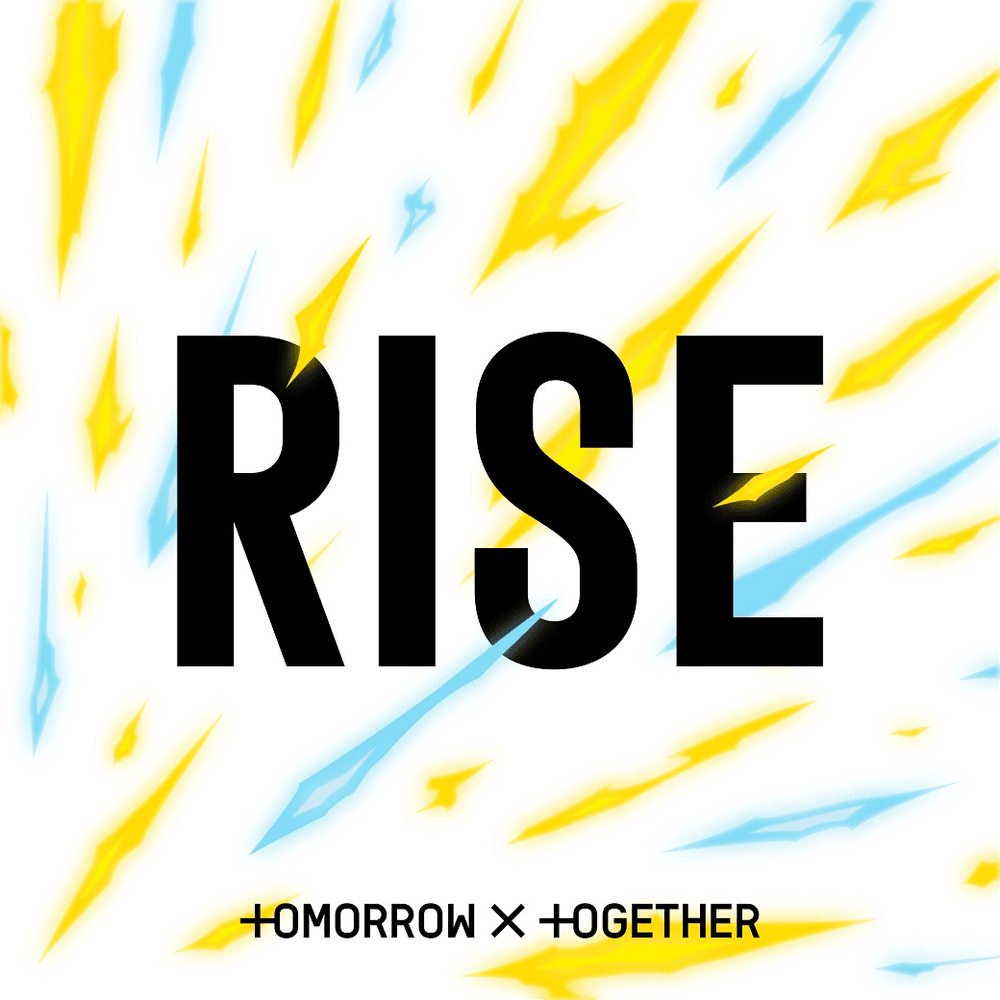 Album cover art for "Rise" by TOMORROW X TOGETHER