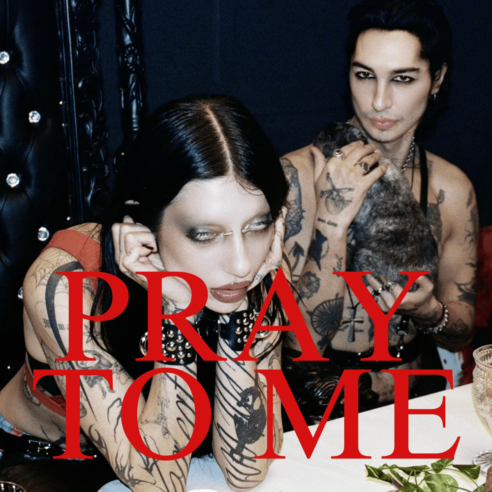 Album cover art for "PRAY TO ME" by DeathbyRomy